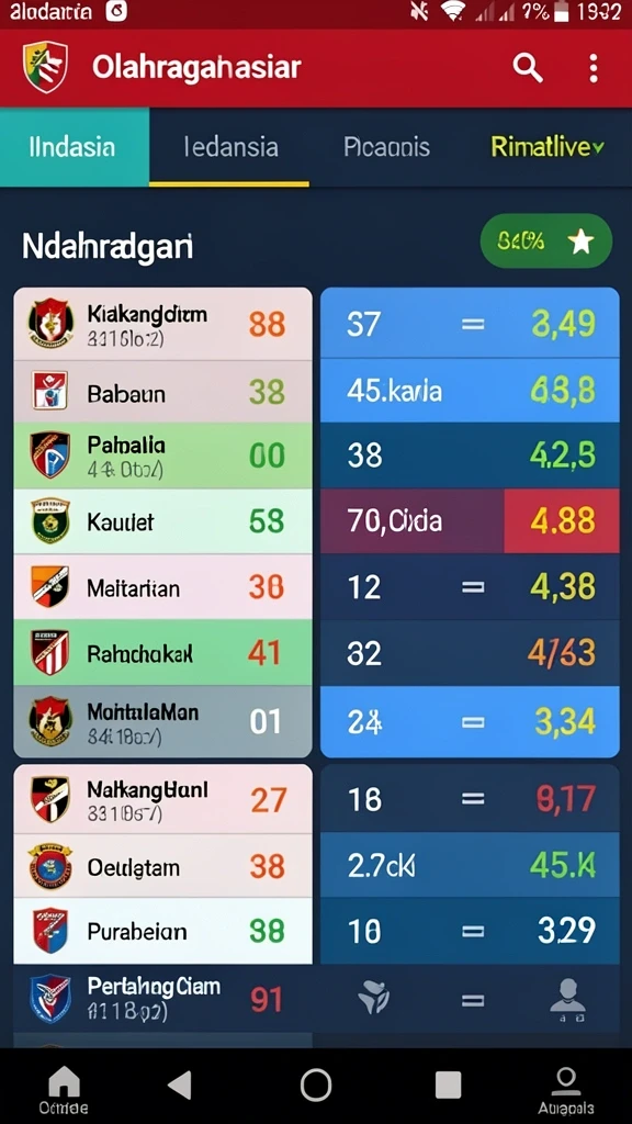 Tampilan grafik yang menarik dan penuh warna.