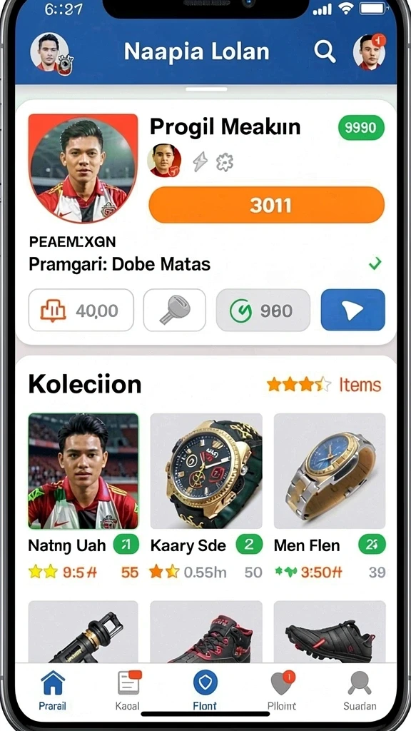 Berbagai karakter unik untuk dipilih.