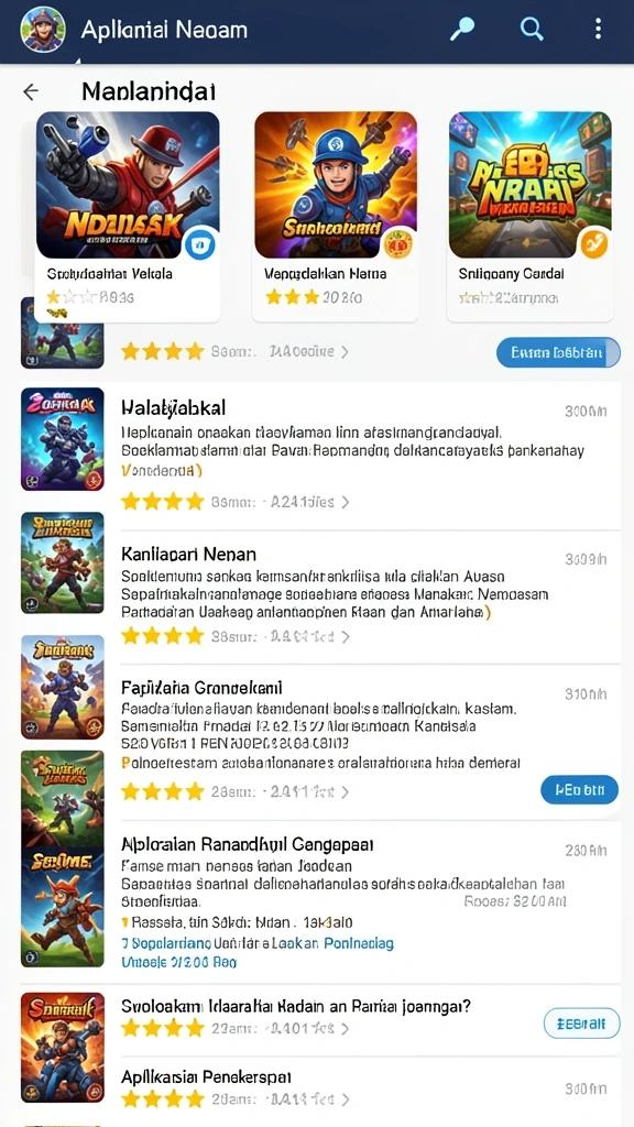 Tampilan awal yang menarik perhatian.