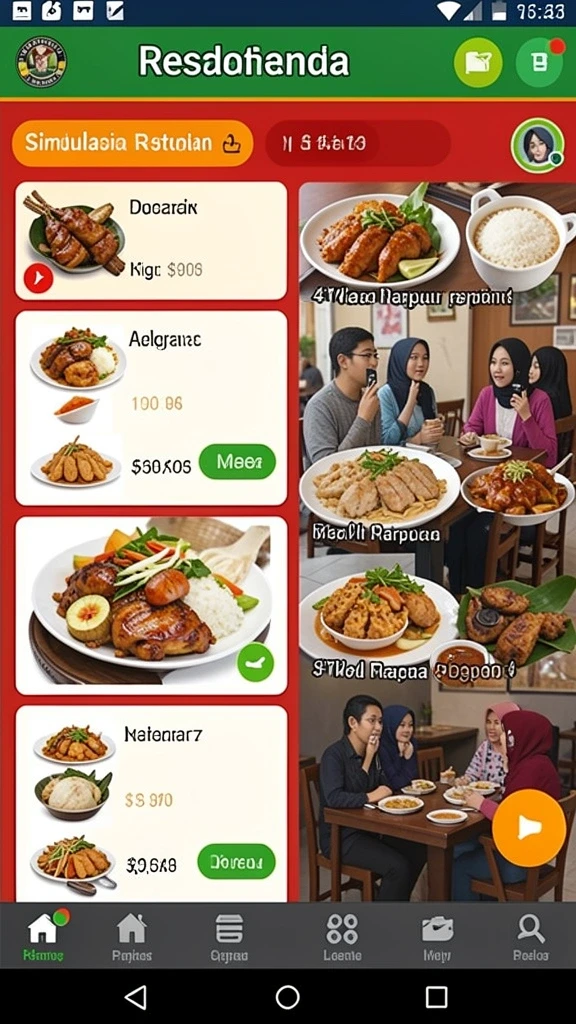 Tampilan antarmuka yang ramah pengguna.
