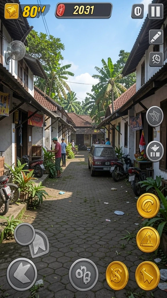 Fitur multiplayer yang memungkinkan bermain bersama teman.
