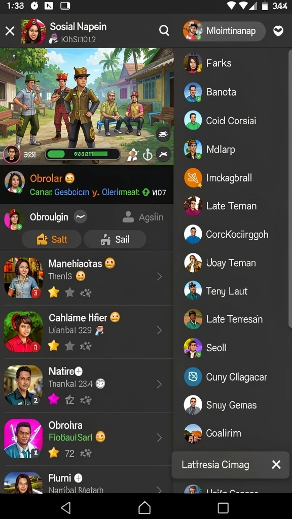 Karakter yang dapat dikustomisasi sesuai keinginan pemain.