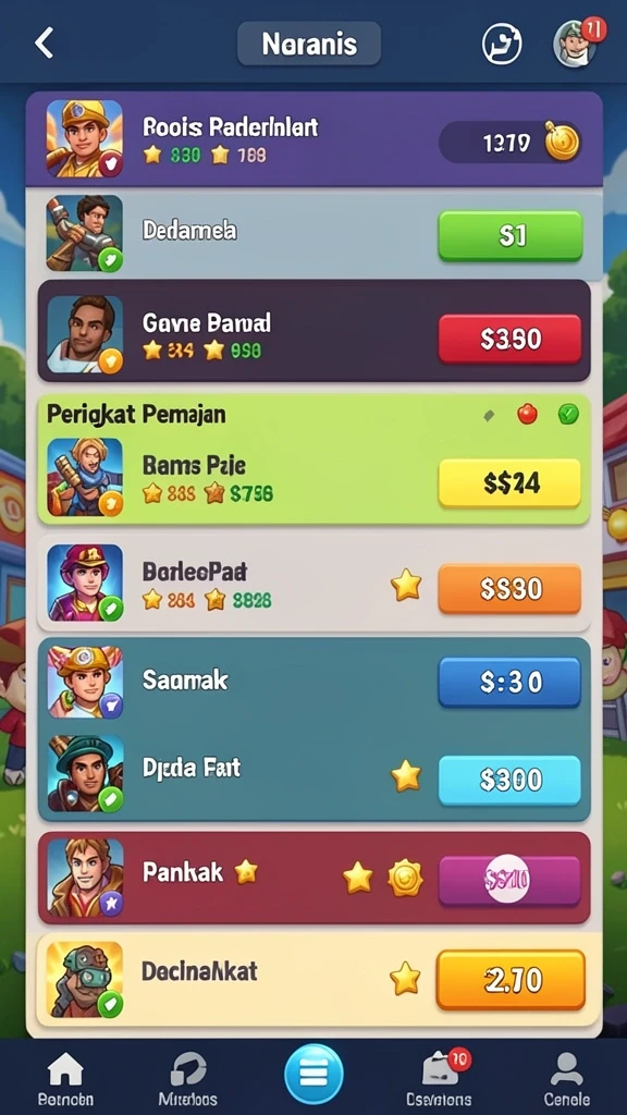 Fitur leaderboard untuk bersaing dengan teman.