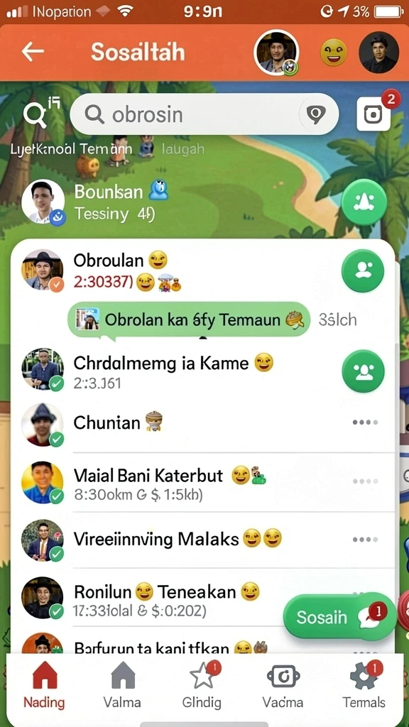Grafik interaktif yang menarik saat bermain.