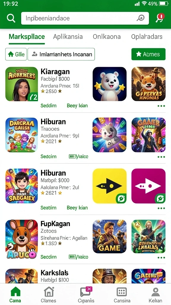 Tangkapan layar menunjukkan antarmuka utama HPTOTO.