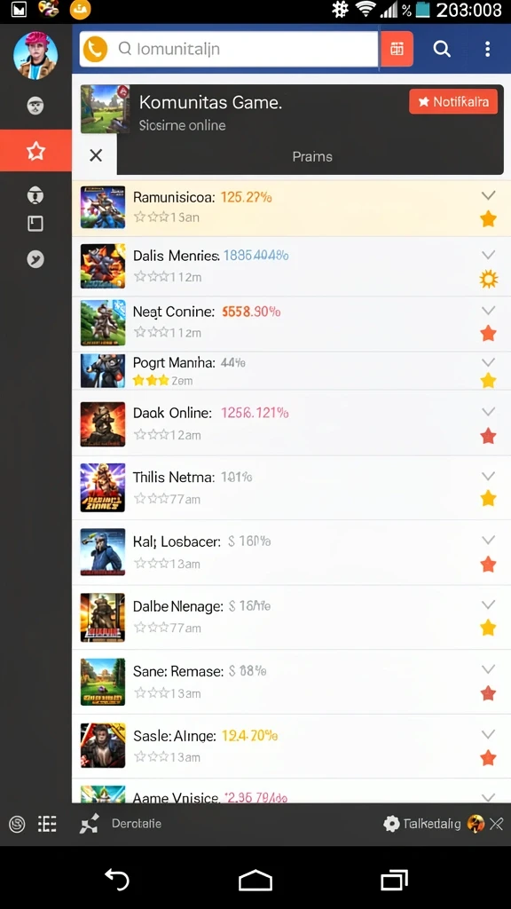Tampilan awal aplikasi yang menarik dan informatif.