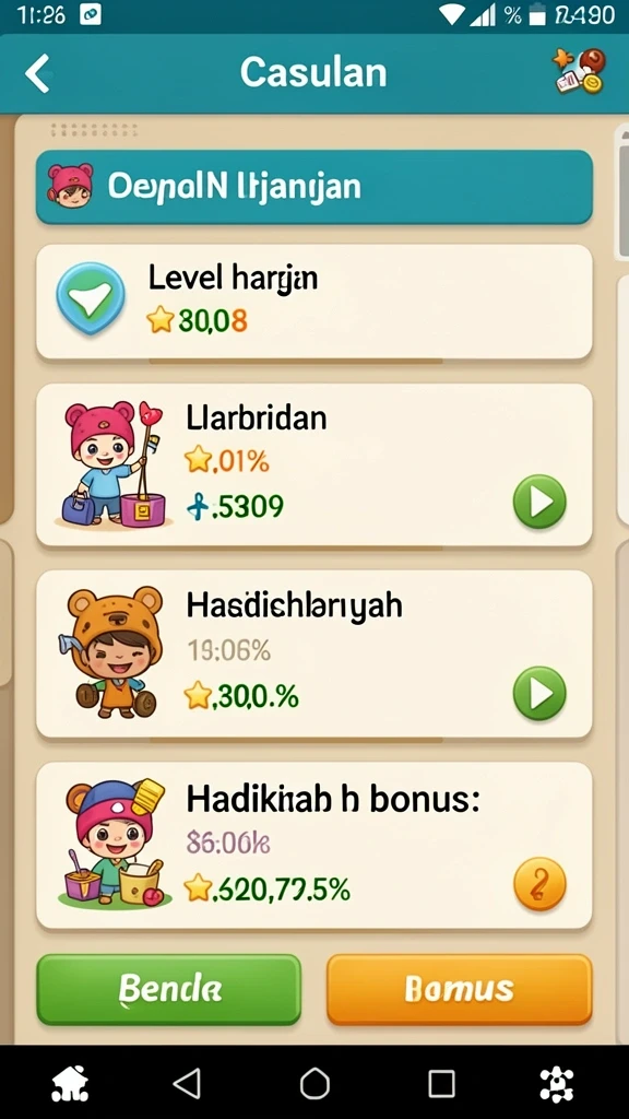 Tampilan menu utama LENGKAP777 yang menarik.