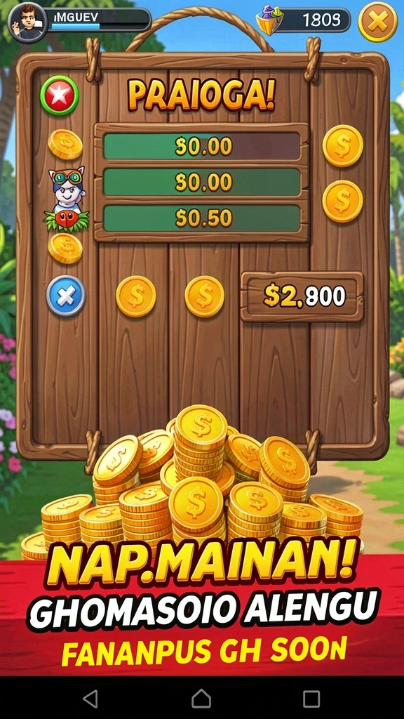 Tampilan antarmuka MAMIBET yang intuitif dan warna menarik.