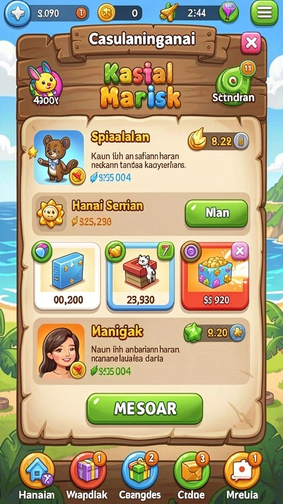 Mini-game seru yang menghibur pengguna.