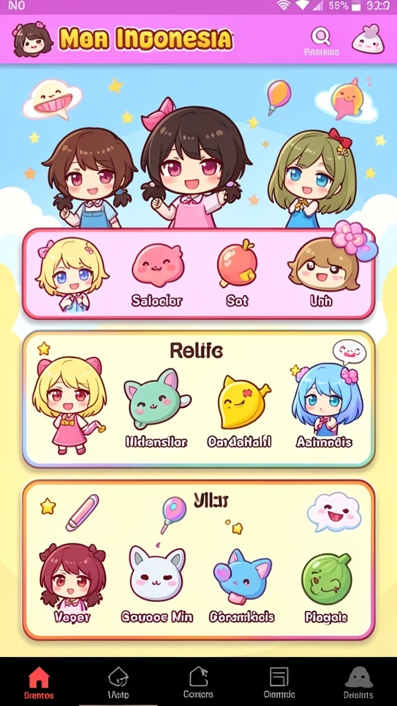 Karakter-karakter unik dengan skill menarik.