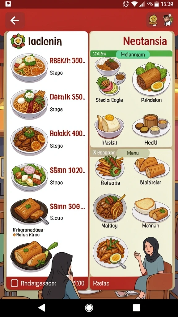 Tampilan antarmuka yang modern dan menarik.