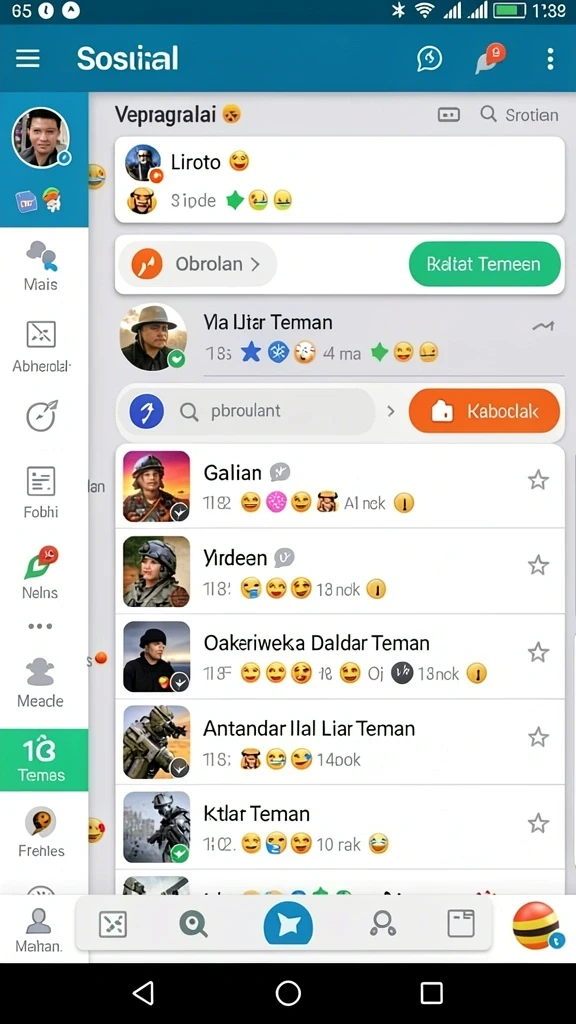 Karakter-karakter unik yang bisa dimainkan.