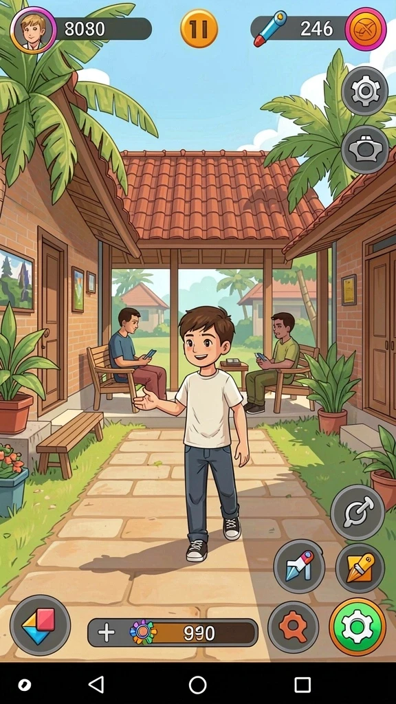 Tangkapan layar menampilkan grafis game yang menawan.