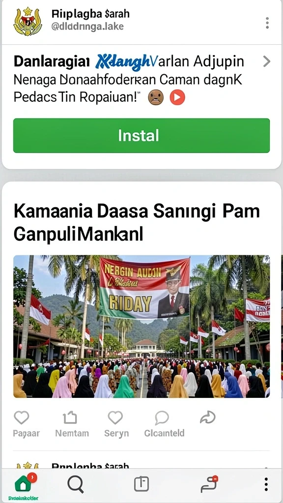 Fitur interaksi sosial yang menarik dengan teman.