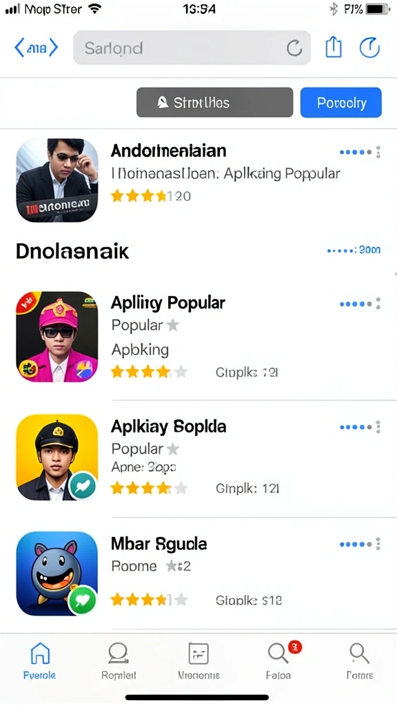 Tampilan karakter utama yang menawan.