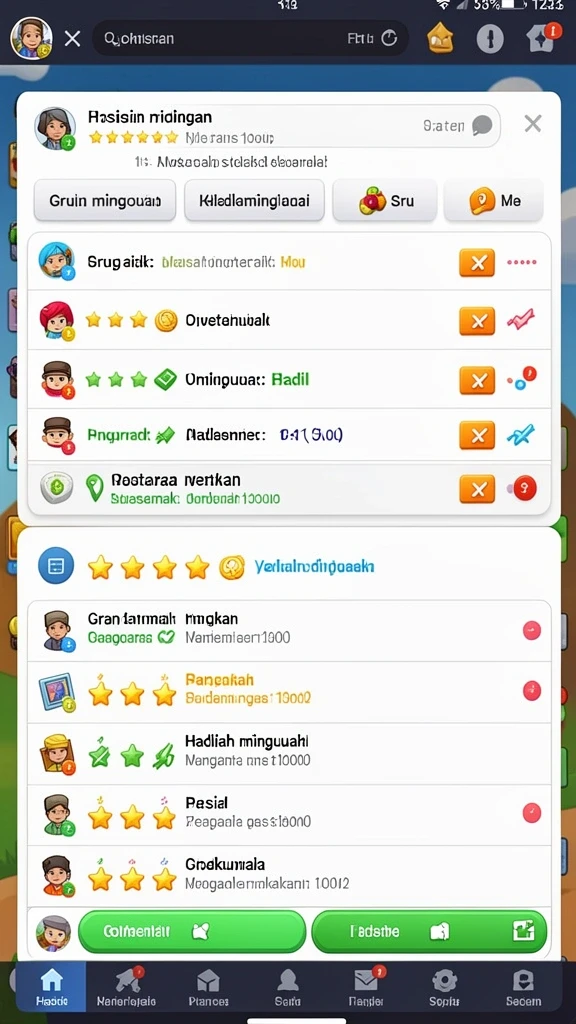 Sistem kustomisasi karakter yang lengkap.