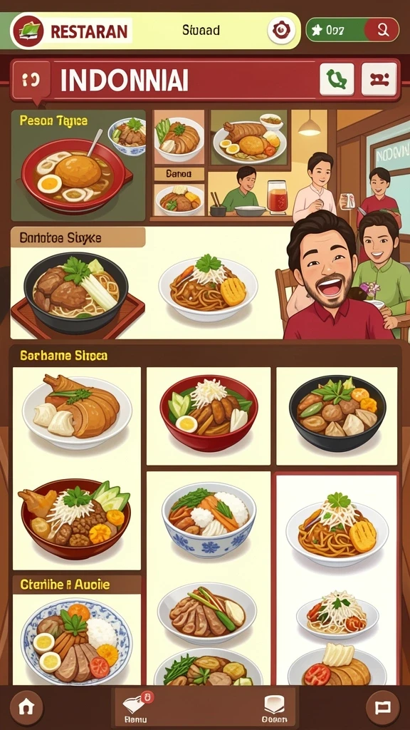 Screenshot menampilkan karakter utama dalam petualangan.