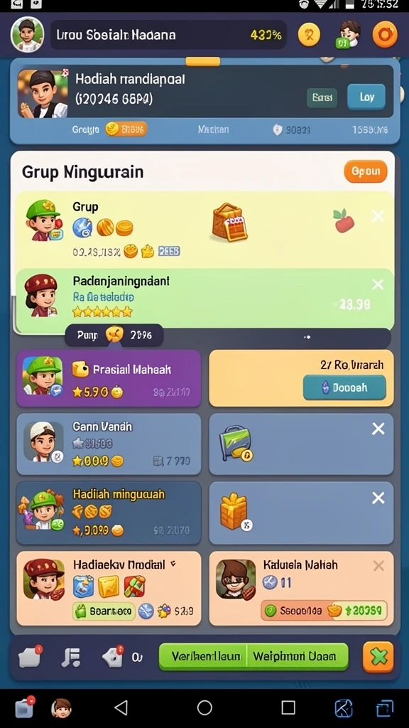 Screenshot menampilkan pertarungan melawan monster yang mengesankan.
