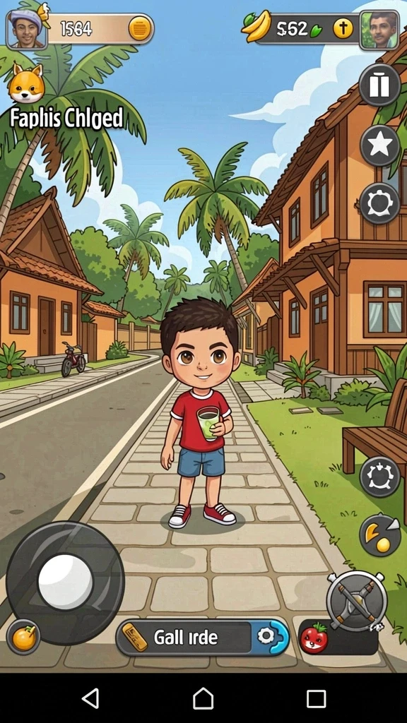 Fitur interaksi sosial yang seru di dalam game.