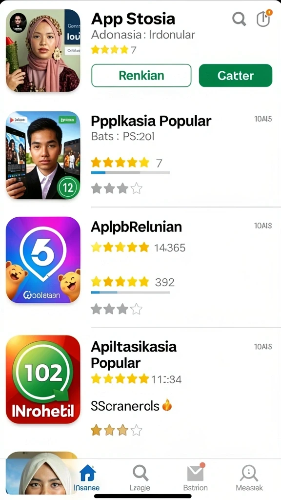 Tampilan antarmuka pengguna yang menarik dan intuitif.