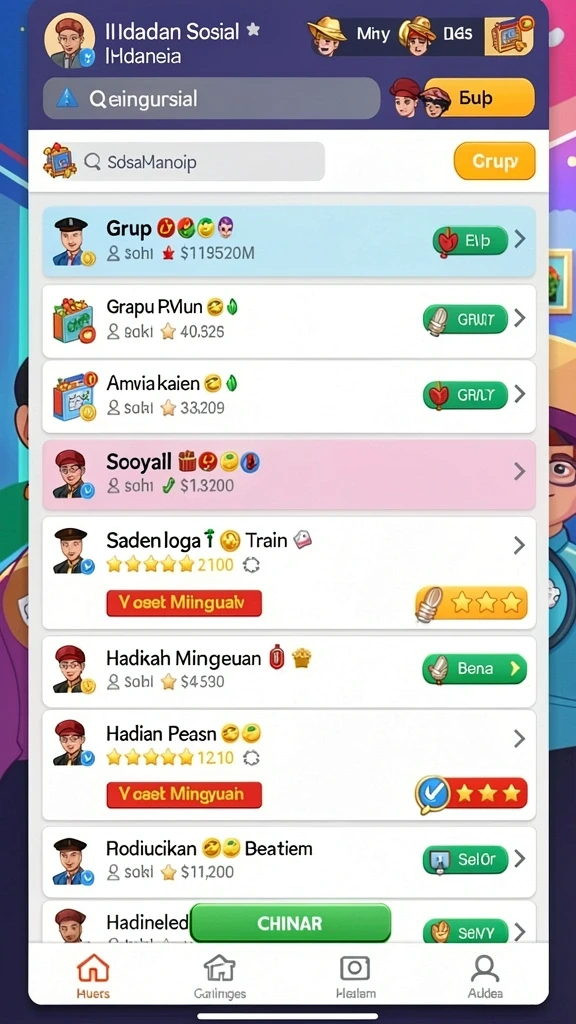 Pilihan permainan yang beragam dan menarik hati.